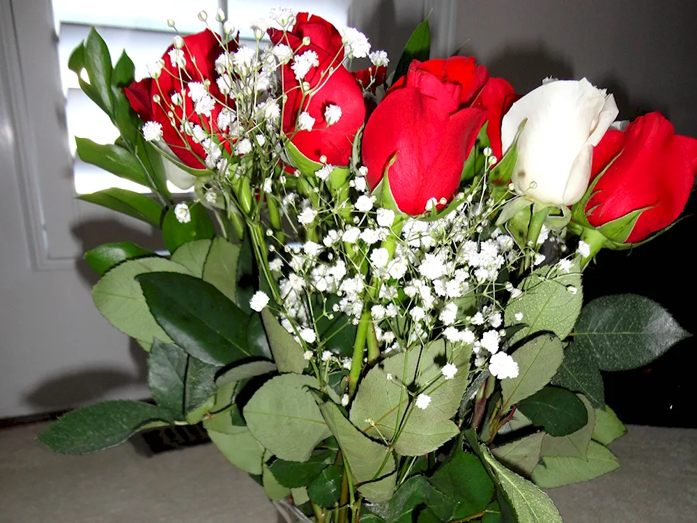 Bouquet of flowers at home