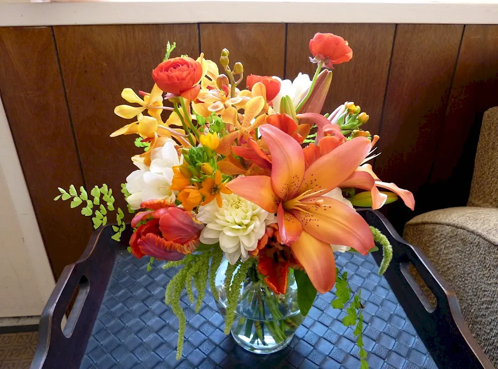 Flowers in a vase