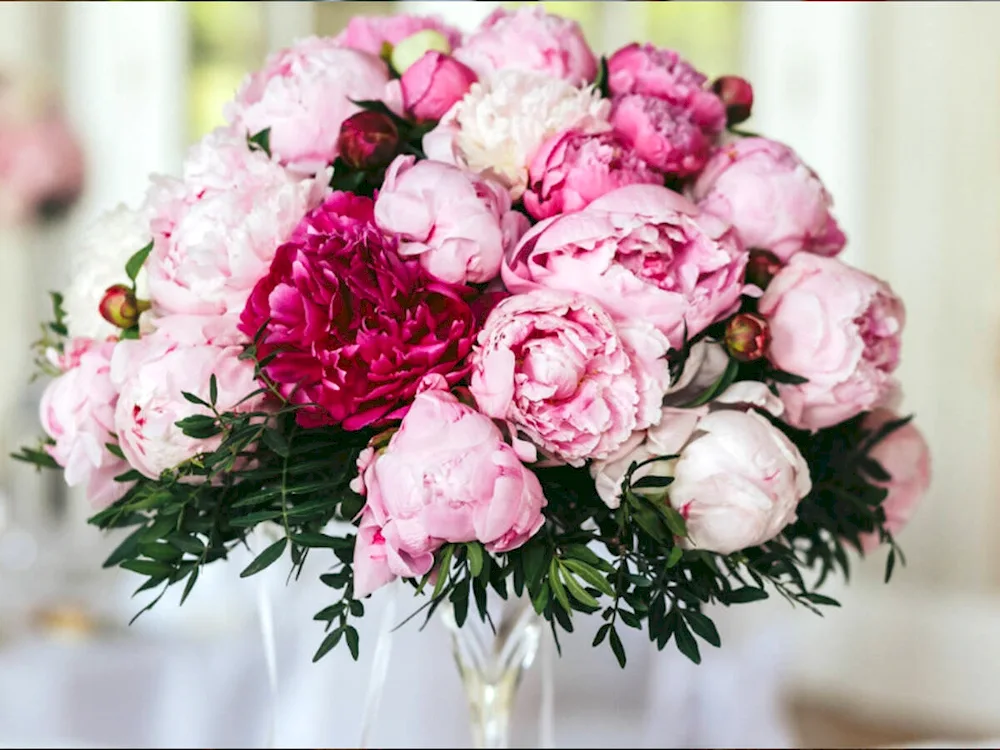 Bouquet of peonies