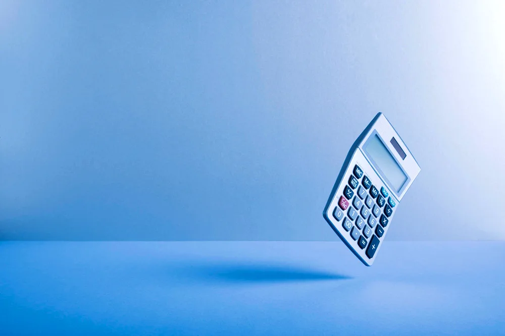 Calculator on the desk