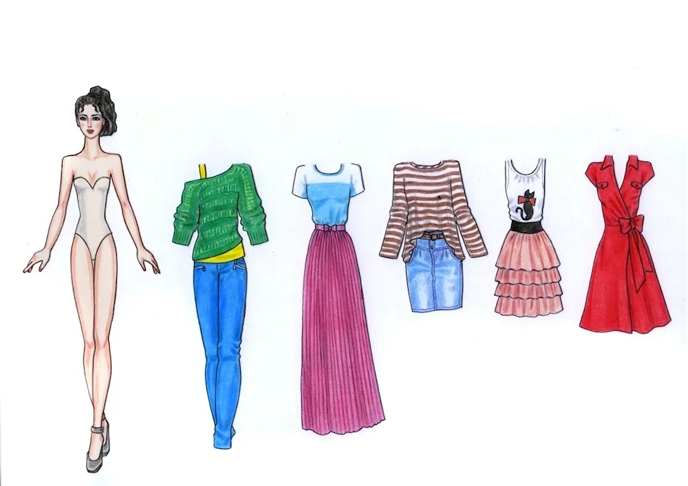 Paper author dolls by Nina Vladimirovna Fedorova