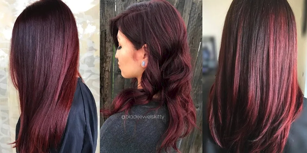 Pink colouring on dark hair dark hair colouring