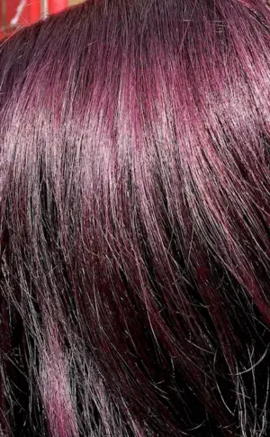 Burgundy Beaujolais hair