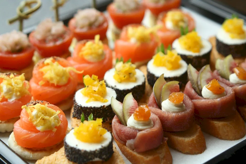 Beautiful sandwiches for the table