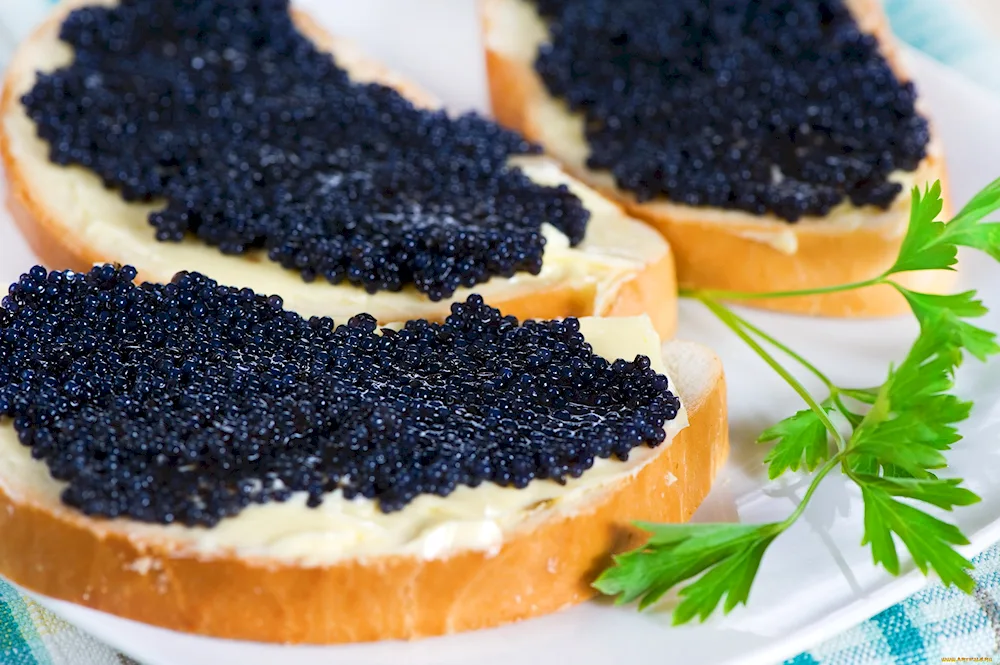 Black caviar shop on Tverskaya