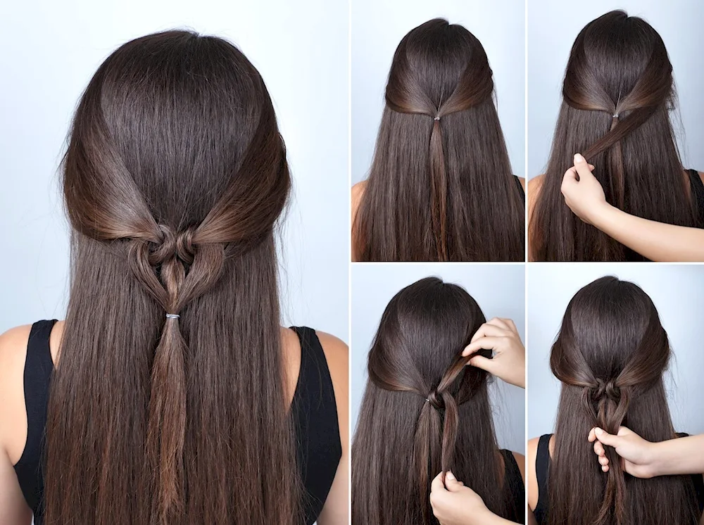 Fast hairstyles for long hair