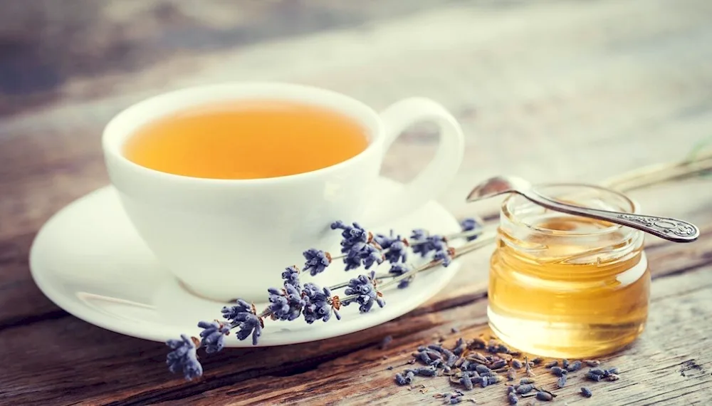 Honey and lavender tea