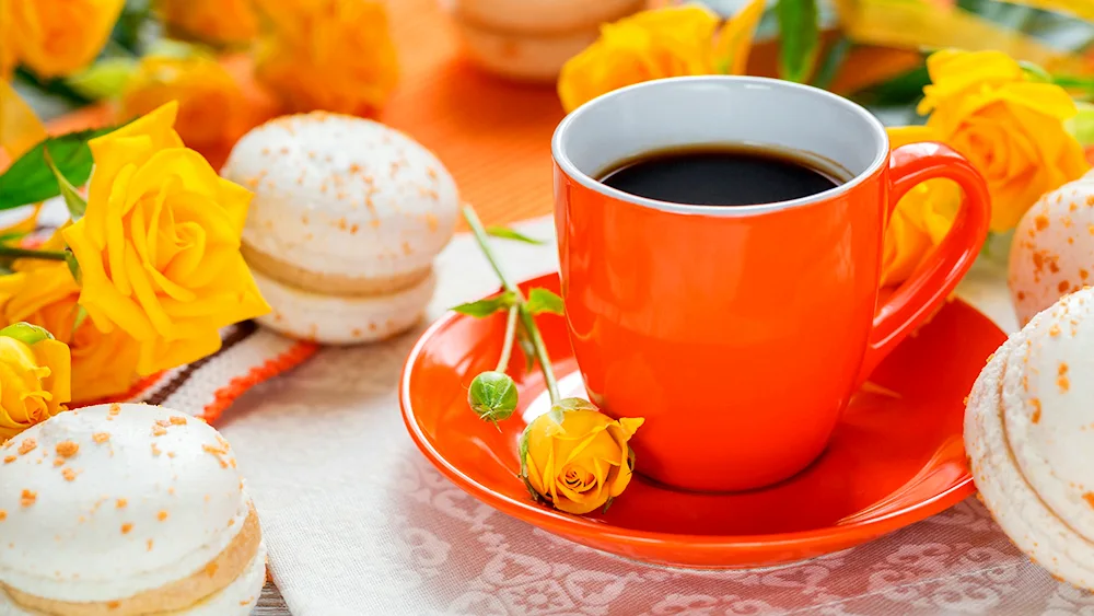 Tea with orange blossoms