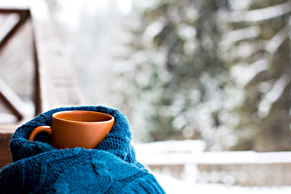 Winter cozy coffee