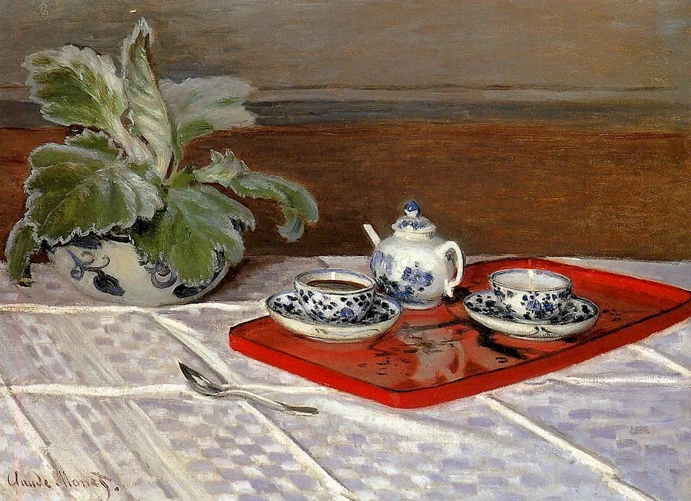 Claude Monet tea set