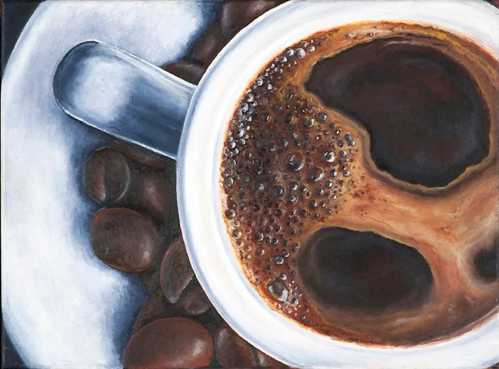 Coffee cup painting