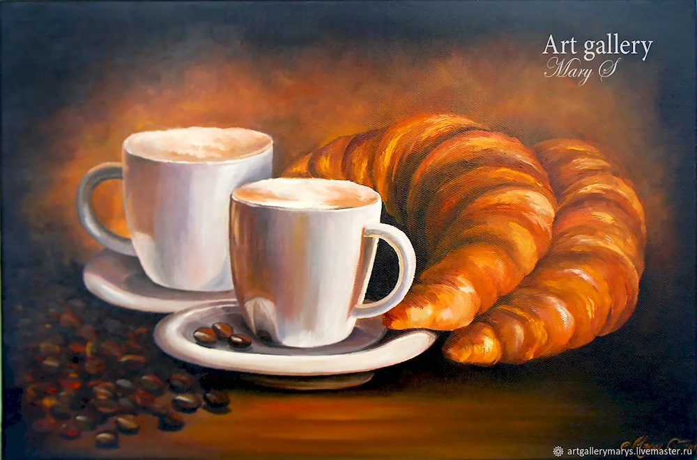 Coffee cup painting