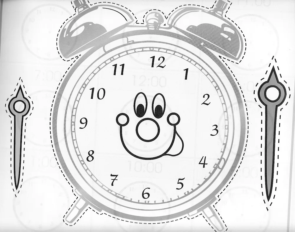 Drawing a floor clock