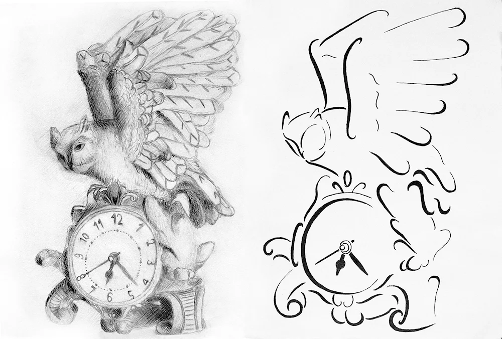 Wristwatch sketch