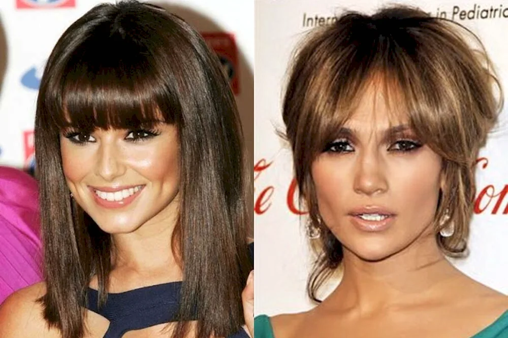 Bangs for oval face