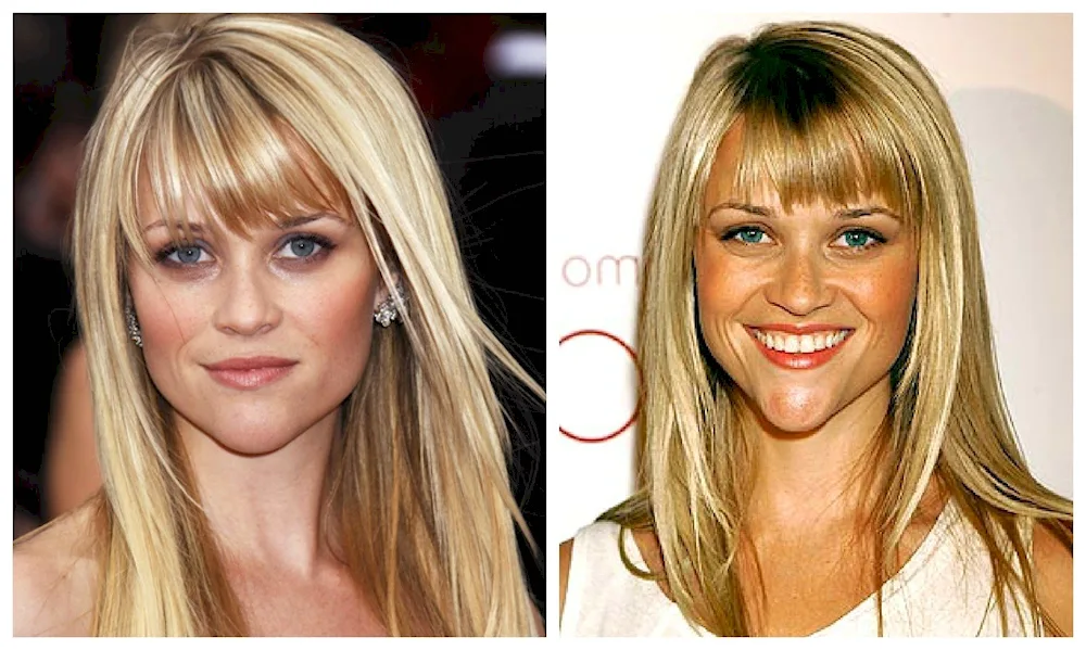 Bangs for triangular face