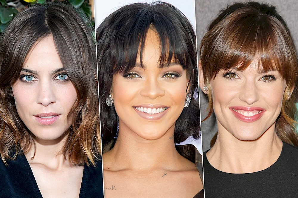 Bangs for triangle face