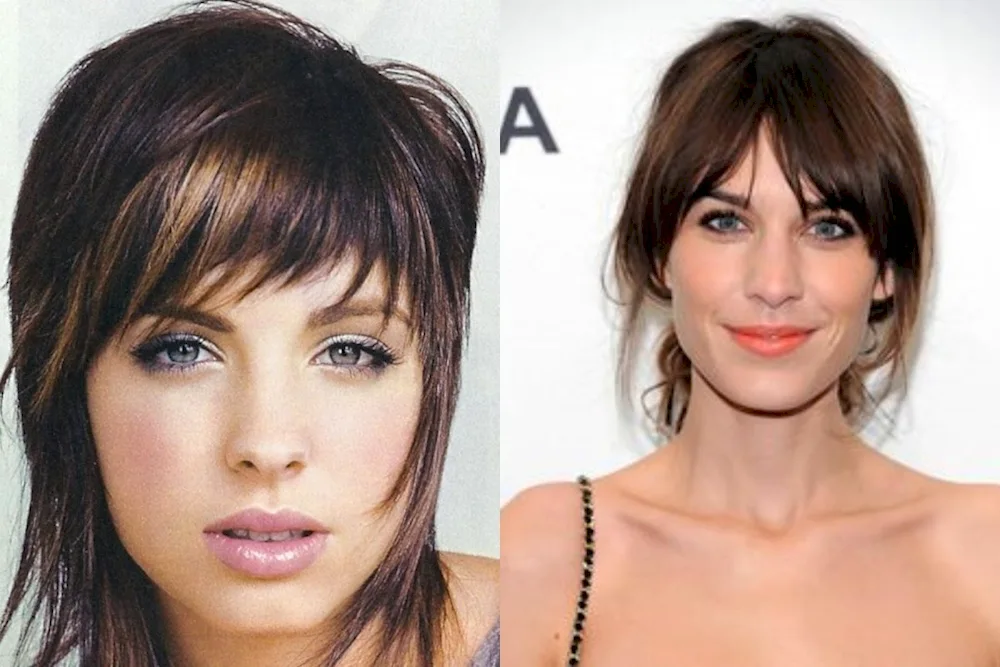 Rhapsody haircut with bangs