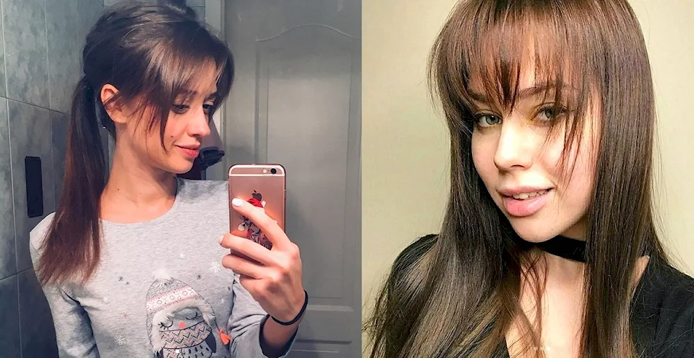 Asian curtains hairstyle