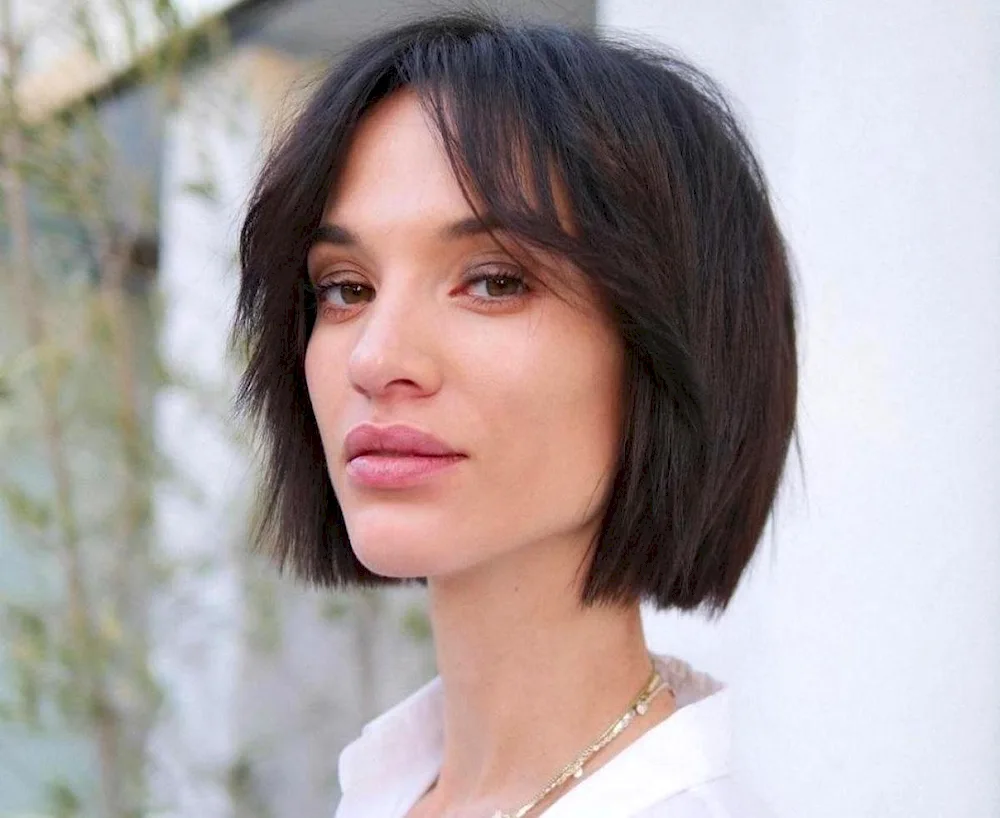 Long bob with bangs