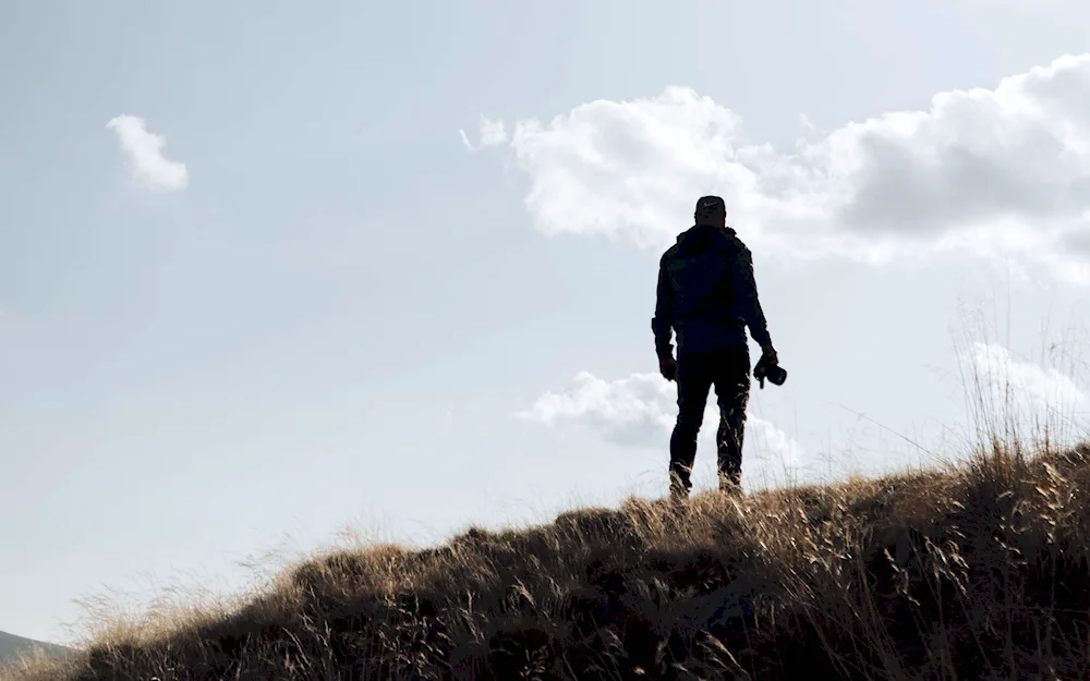 The man on the hill