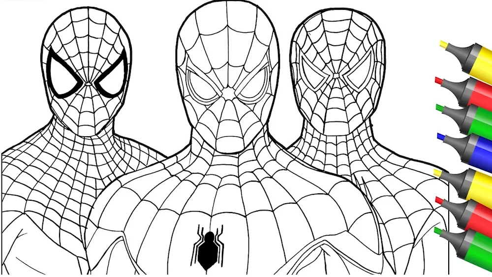 Spider-Man colouring book