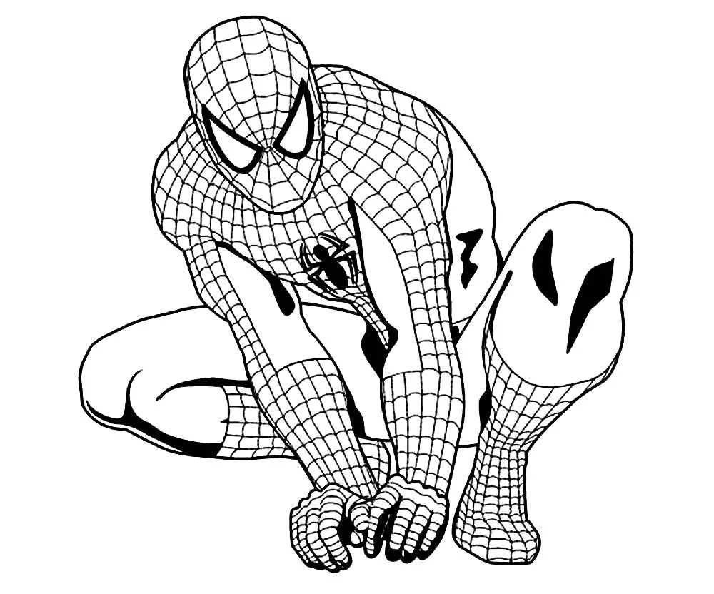 Spider-Man colouring book