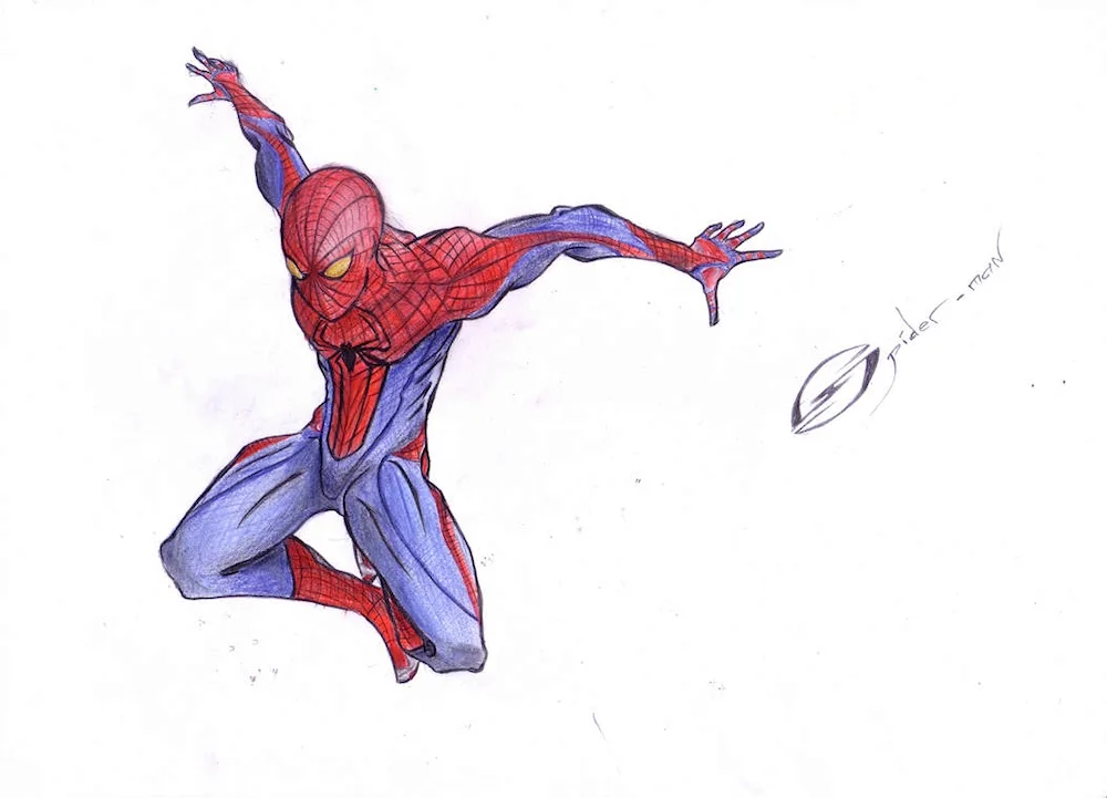 Spider-Man drawing