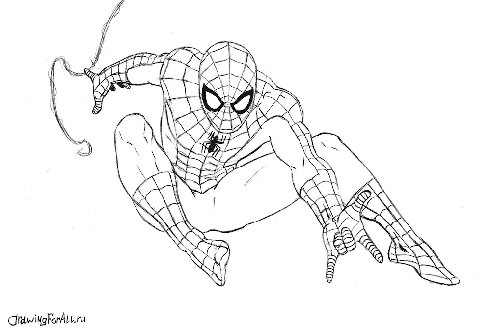 Spider-Man drawing for drawing
