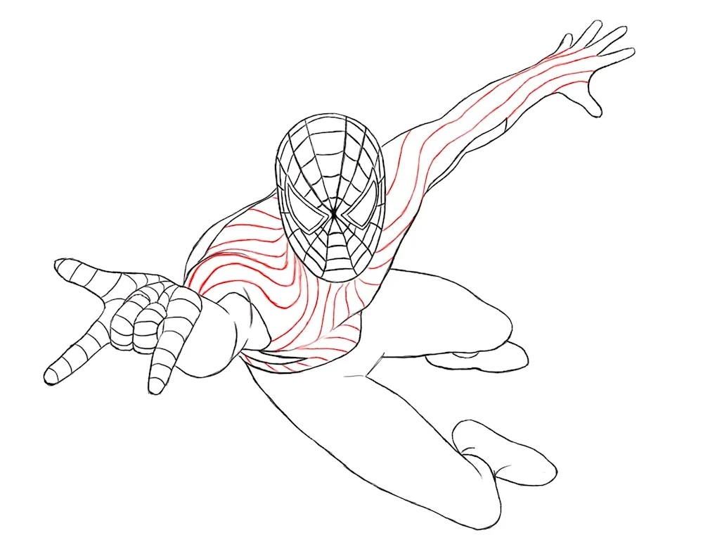 Spider-man drawing