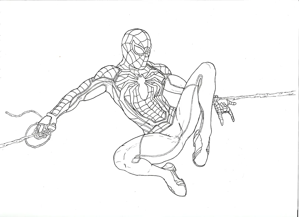 Spider-Man drawing for drawing