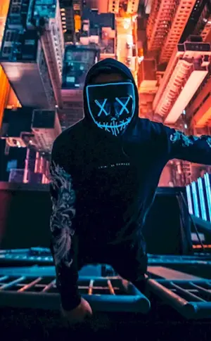 Neon Masked Man