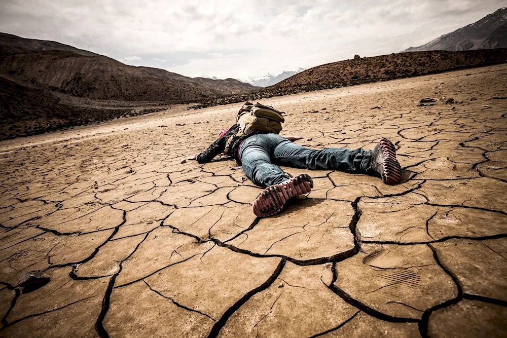 Man in the desert