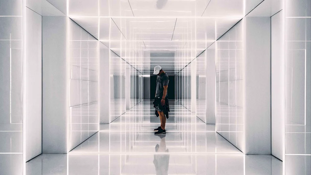 The man in the mirror room