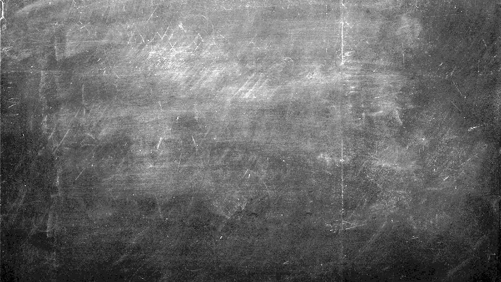 Black chalkboard. chalk