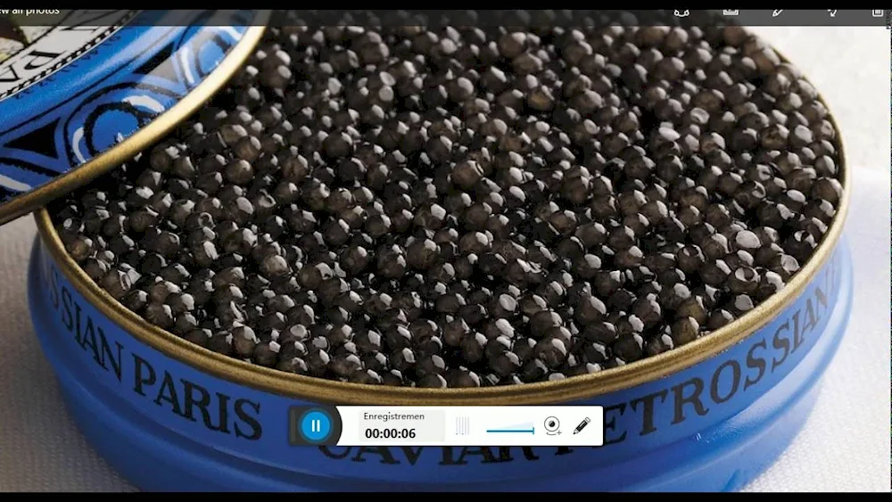 Caviar sturgeon caviar