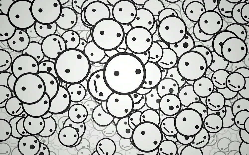 Emoji black and white