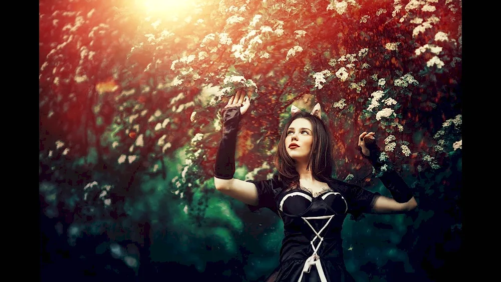 Black nature dress