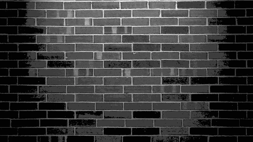 Black brick wall