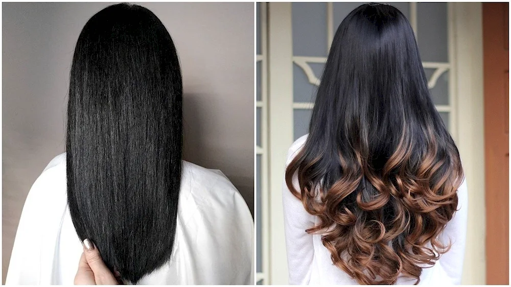 Black hair colour