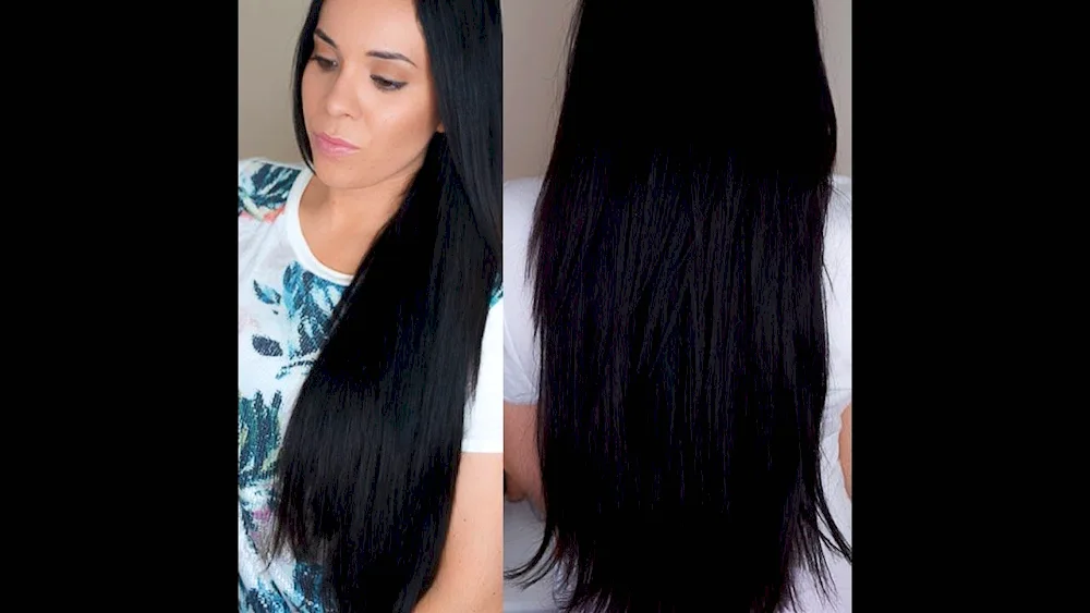 Black hair colour hair