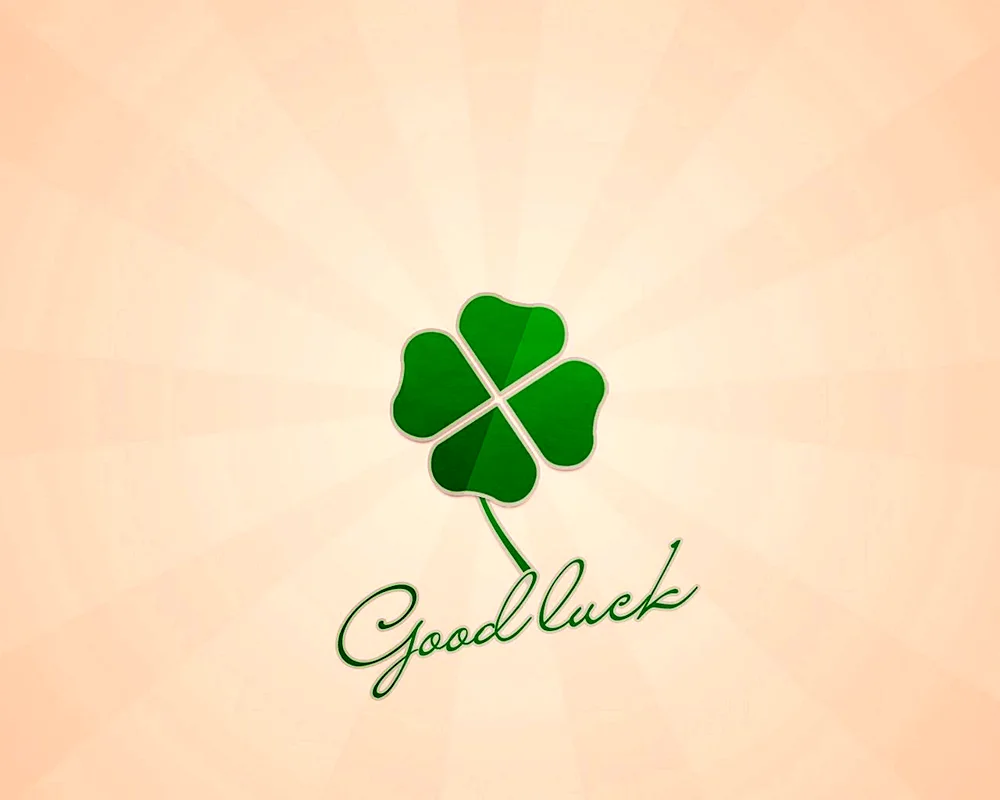 Four-leaf clover for luck