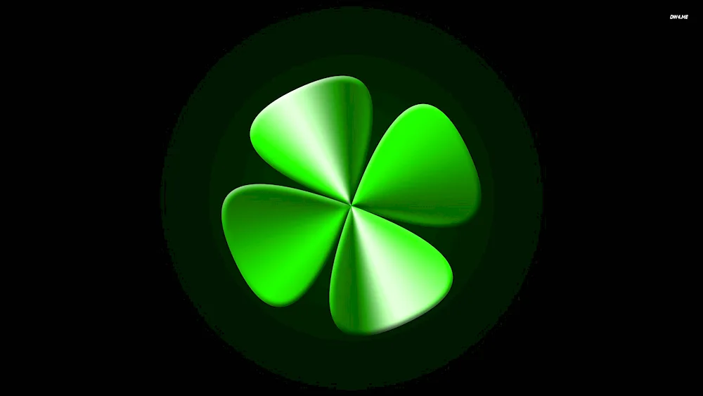 Four-leaf clover for luck