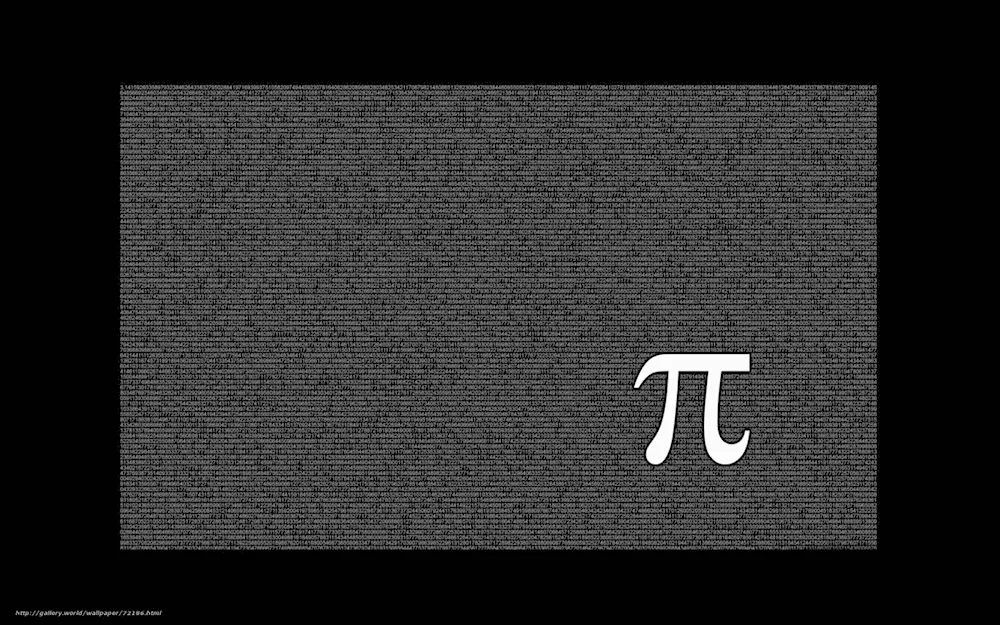 Number of pi wallpaper