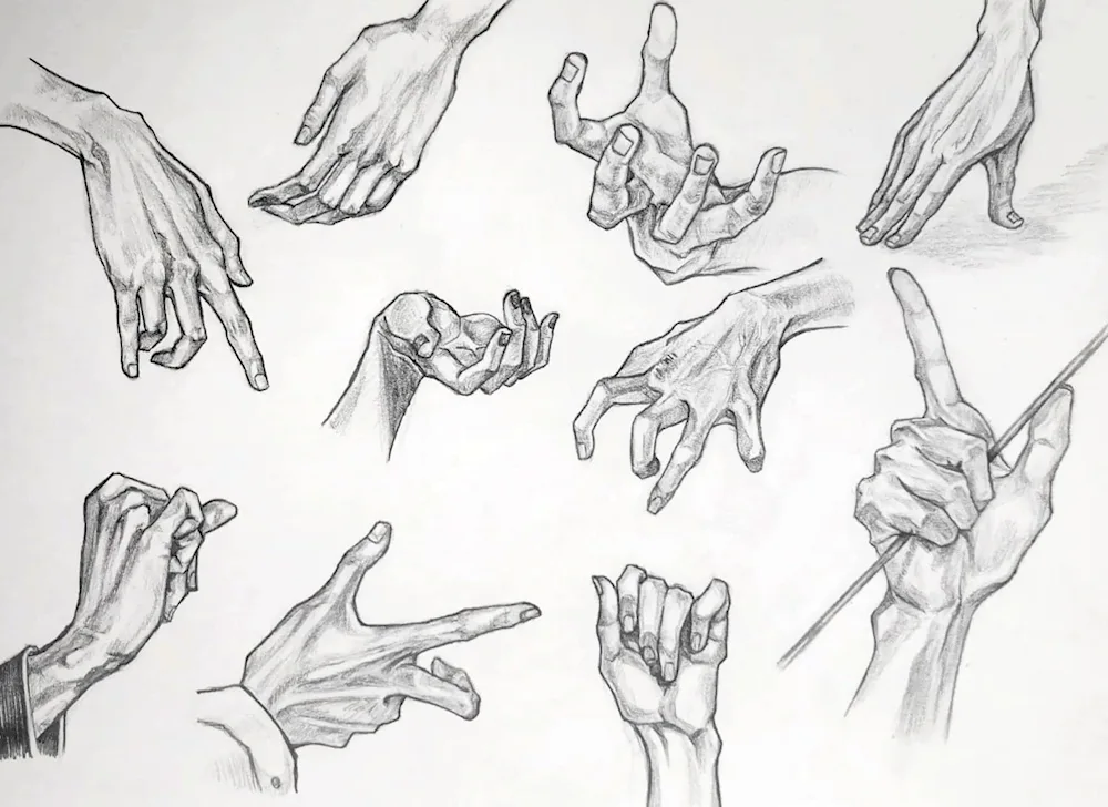 Black pen drawings