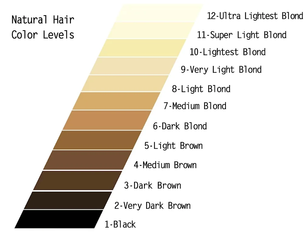 What do the numbers on the hair dye after the dot