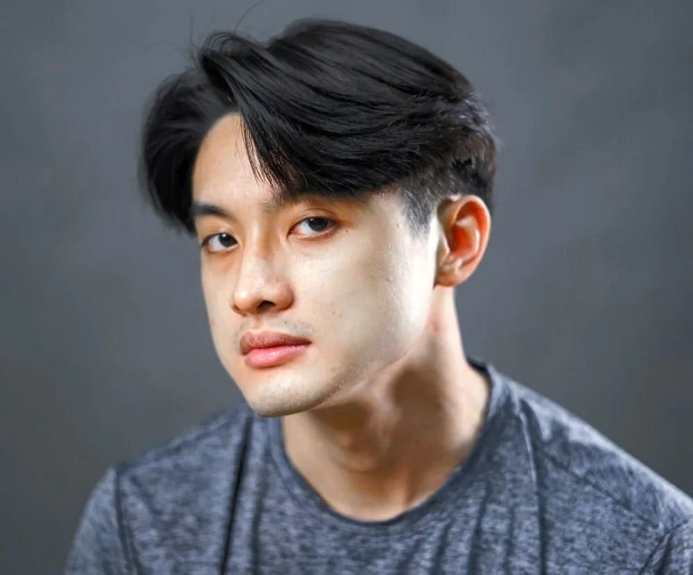 Curtain Bangs haircuts for long hair