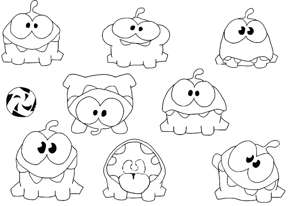 Cut the Rope colouring