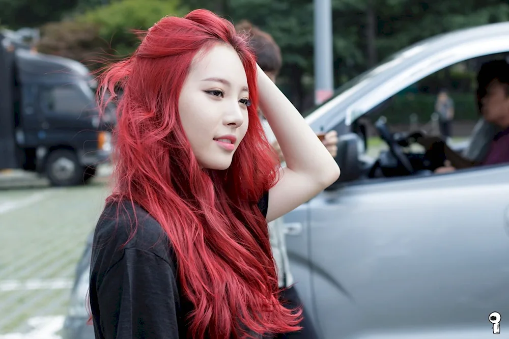 Diane Krank with red hair