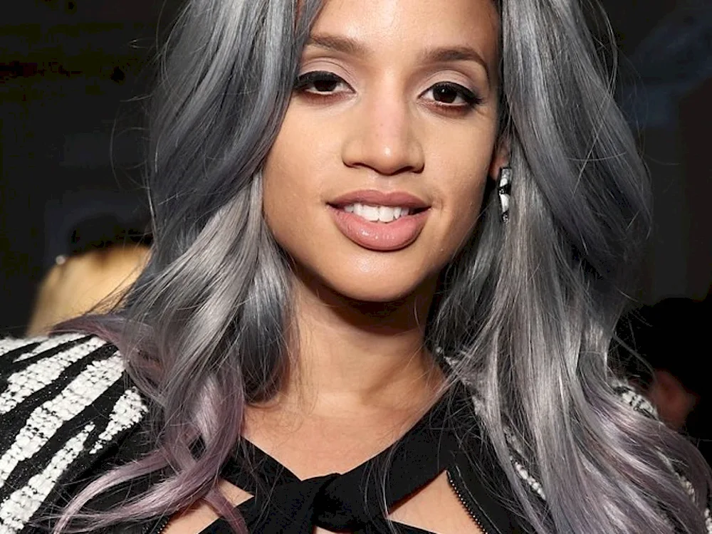 Dark grey hair colour